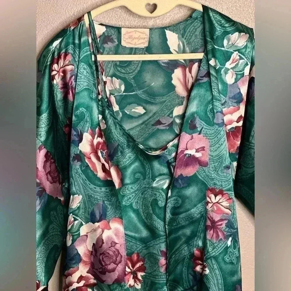 Vintage Angelique Matching Slip Dress and Robe Medium - Picture 8 of 8